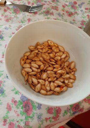 Una foto de Snack saludable: semillas de calabaza