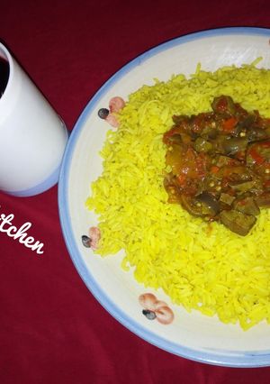 Curry Rice&liver sauce ainihin hoton girkin