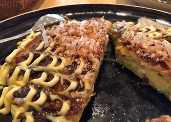 How to Prepare Tasty Japanese pork and cabbage okonomiyaki Butatama 