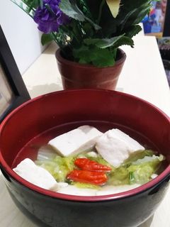 Foto resep Sup tahu sawi putih