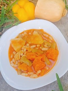 Una foto de Potaje de calabaza