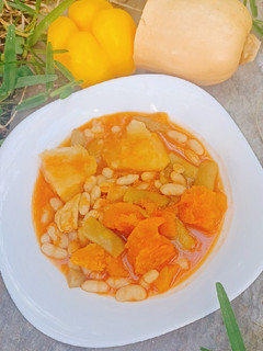 Una foto de Potaje de calabaza