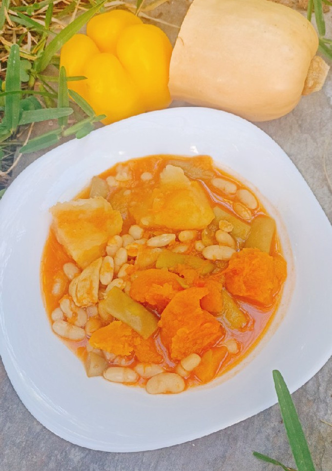Una foto de Potaje de calabaza