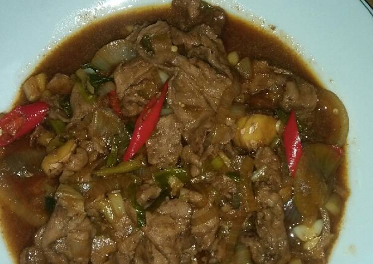 Resep Bumbu Dapur Tumis daging sapi