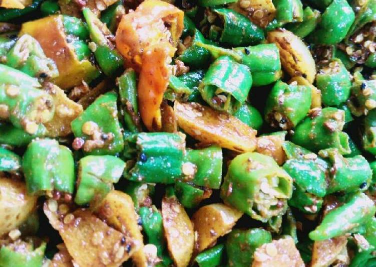 Recipe of Super Quick Homemade Instant mirchi amla pickle