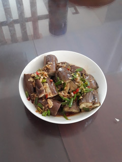 Hình của món Cà hấp tương.