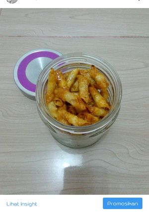 Foto resep Cemilan Pangsit Kacang "ngumpet"