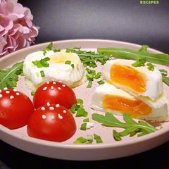 A picture of 🥚 Oil-Free Eggs in 4 Minutes — Soft Yolk & Perfect Whites.