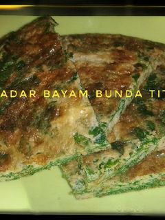 Foto resep Telur Dadar Bayam (Omelet Bayam)