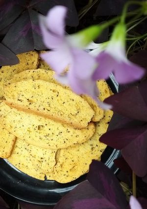 Hình của món Biscotti cam hạt chia.