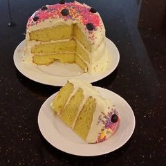 A picture of Fresh Lemon Layer Cake.