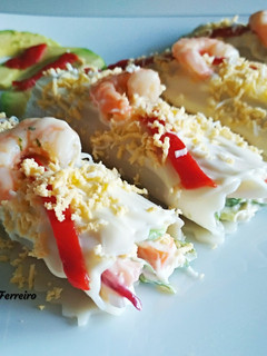 Una foto de Canelón frío - ensalada de pasta