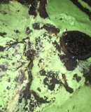 Helado de menta con oreo 