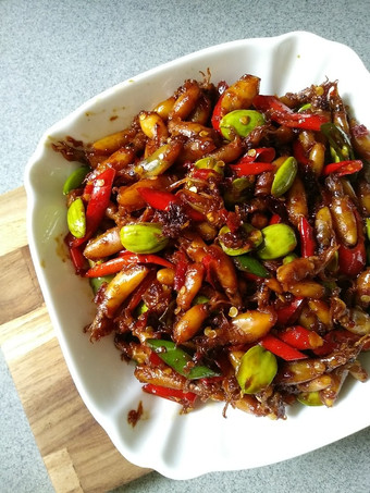 Resep Tumis Baby Cumi Asin Pete Cabe Anti Gagal