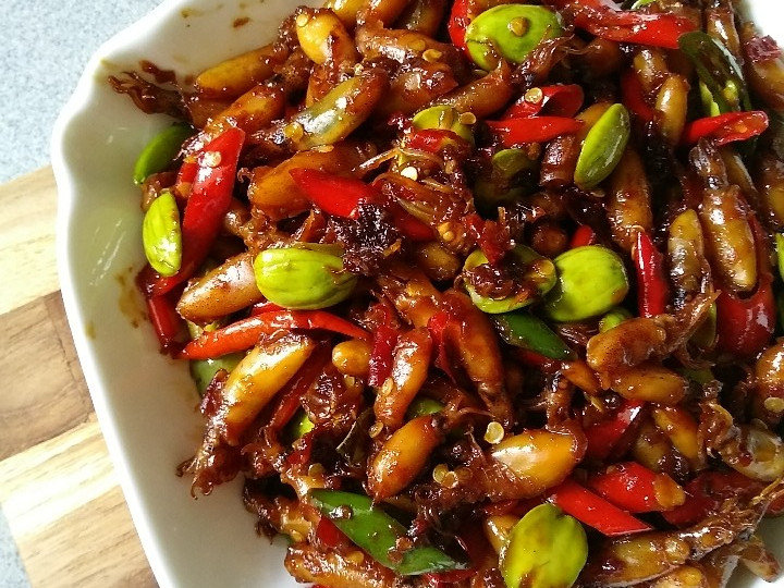 Resep Tumis Baby Cumi Asin Pete Cabe Anti Gagal