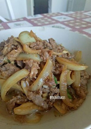 Foto resep Simple Beef Gyudon