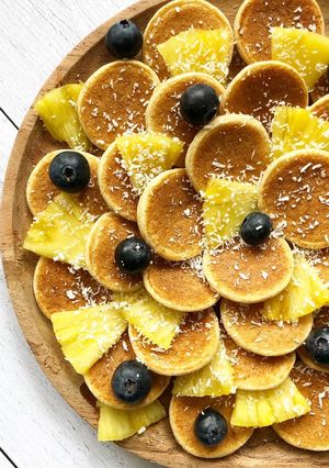 Une photo de Pancakes coco