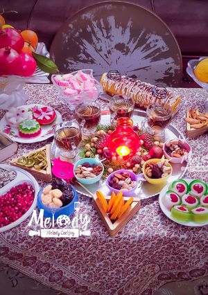 عکسی از دستور میز یلدایی ۱۴۰۰🍉🍁🍂☃️