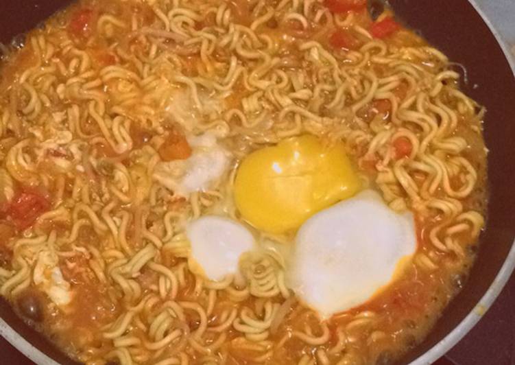 Resep Mie Telur pedas / mie dog dog ala mama kinan 😁 yang Lezat Sekali