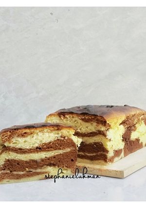 Foto resep Bolu Zebra / Marmer Putih Telur