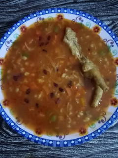 عکسی از دستور سوپ پای مرغ 🐔