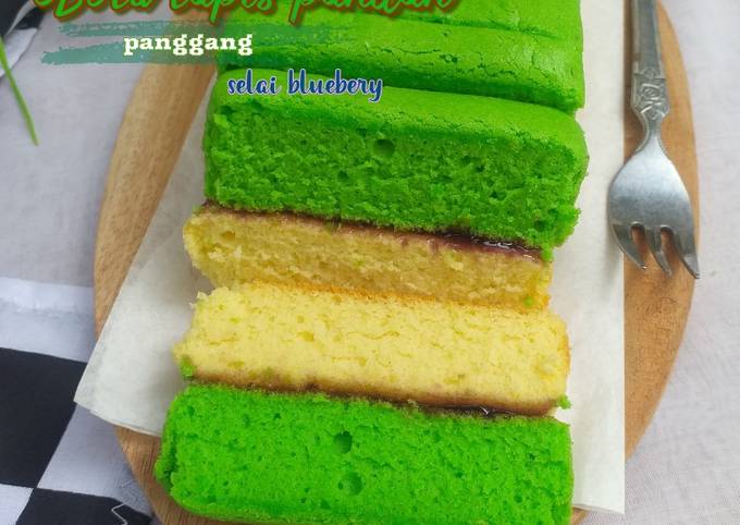 23.Bolu lapis pandan panggang(takaran sendok)