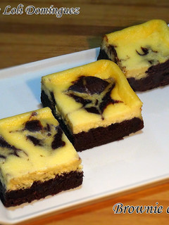 Una foto de Brownie Cheesecake