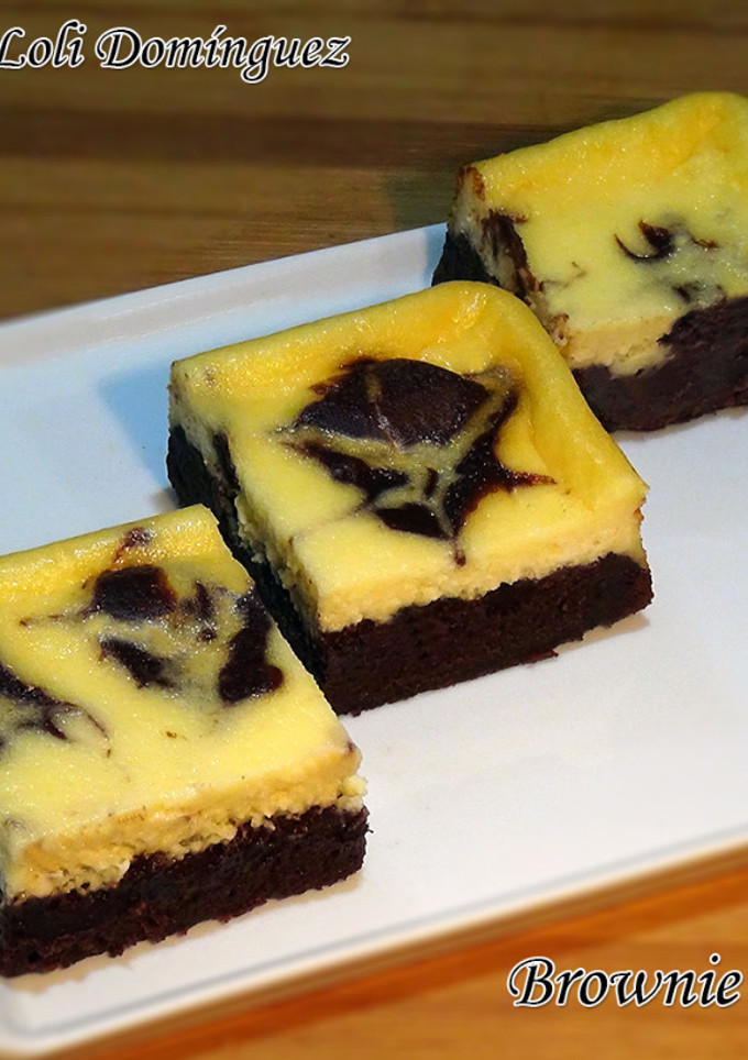 Una foto de Brownie Cheesecake