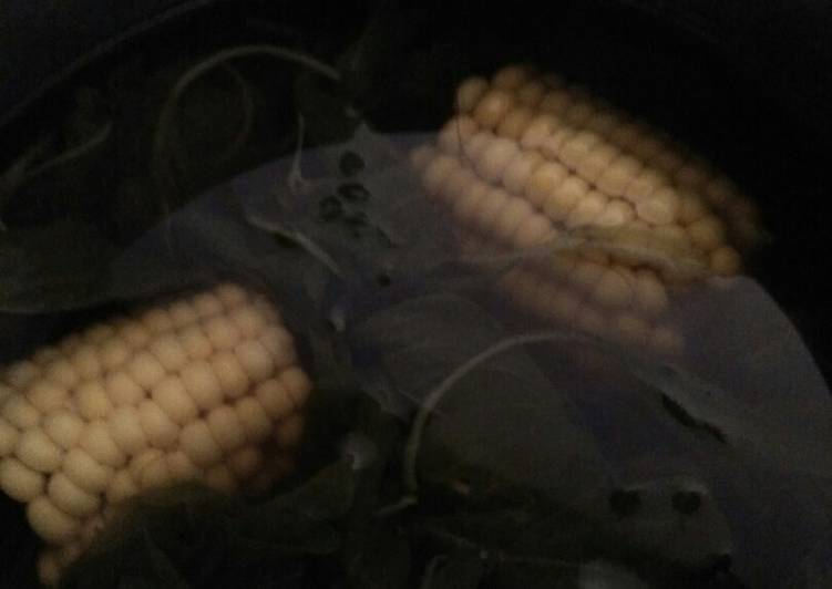 Sayur bayam campur jagung