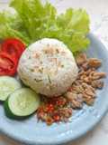 Nasi Daun Jeruk & Kulit Ayam Krispi