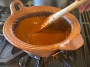 Una foto de pollo enchilado oaxaca
