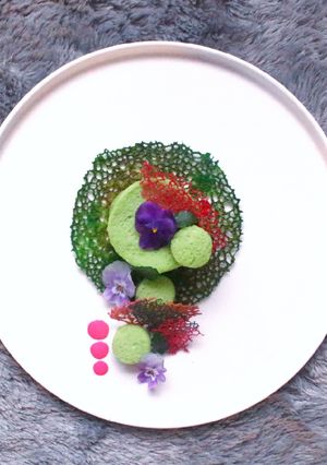 Foto resep Coral Tuile (Garnish)
