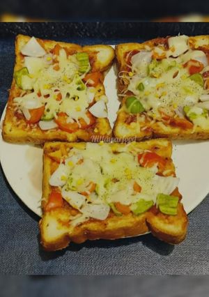 A picture of Bread pizza.