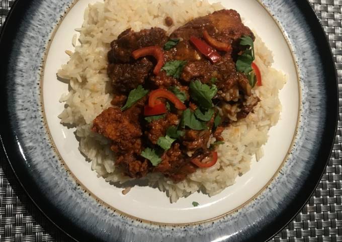 Recipe of Ultimate Tandoori Chicken with butter rice