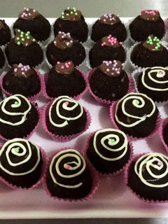 Una foto de Trufas de chocolate