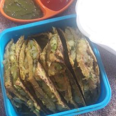 Thepla besan sandwich A picture of Thepla besan sandwich.