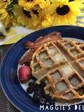 Cinnamon roll wafles