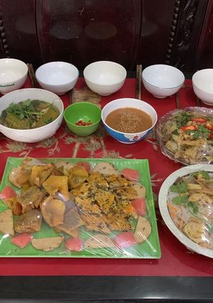 Hình của món Mâm chay.