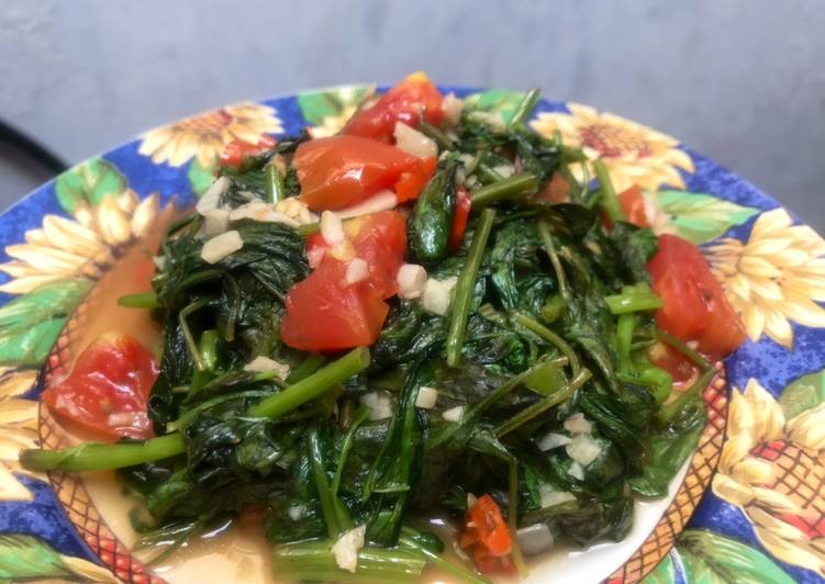 Tumis kangkung kemangi sedap