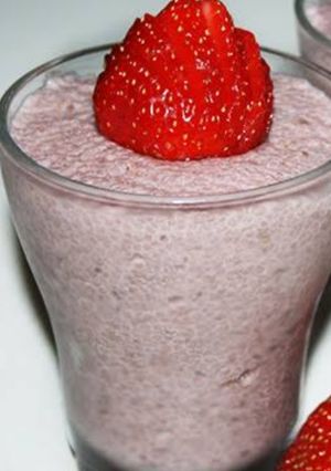 A picture of Strawberry chia pudding.