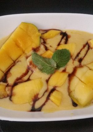 A picture of Mango yoghurt.