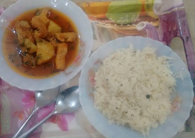Chicken Aloo Shorba with Rice