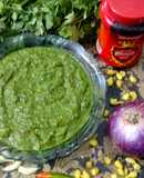 Spicy Mumbai Style Green Chutney