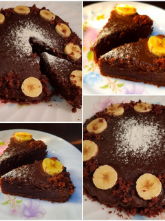 A picture of Choco bnana cake.
