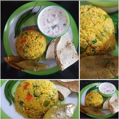 A picture of Chickpea Pulav.