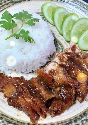 รูปของ หมูอบกระเทียมพริกไทย🐷🌾 สูตรเข้มข้นถึงเครื่อง