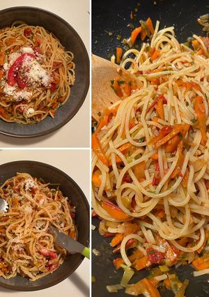 Une photo de Spaghettis aux légumes