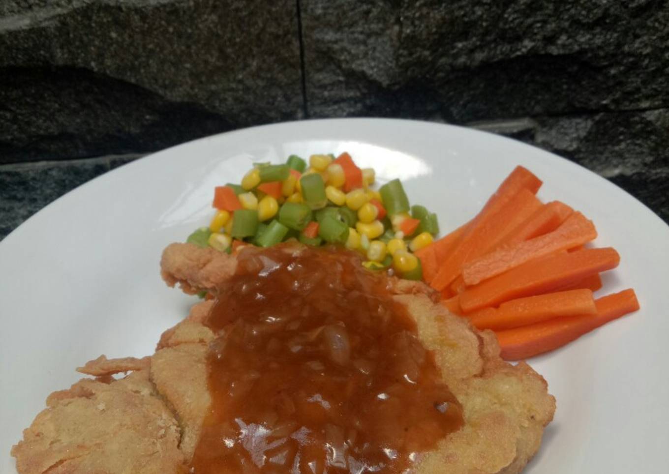 Crispy chicken steak