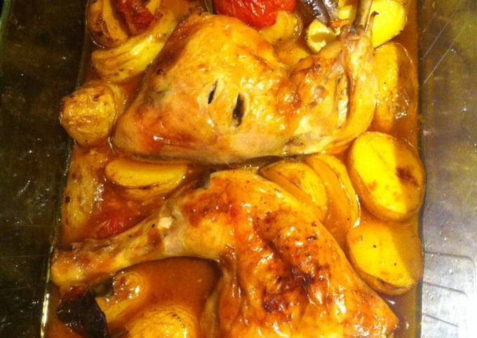 Roasted chicken and veg !