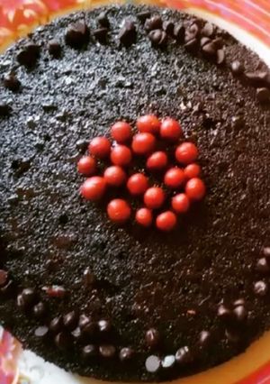 A picture of Dark chocolate cake.